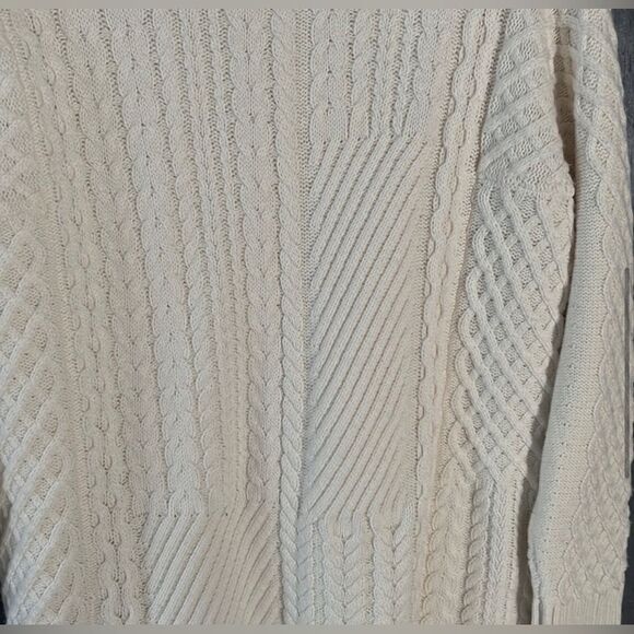 REISS NWT SWEATER MARTHA CABLE KNIT HIGH NECK JUMPER CREAM SIZE XS - Picture 10 of 14